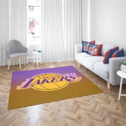 LA Lakers Logo Excellent NBA Basketball Team Logo Rug 2