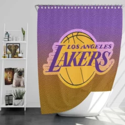 LA Lakers Logo Excellent NBA Basketball Team Logo Shower Curtain