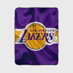 LA Lakers Logo Popular American Basketball Club Logo Fleece Blanket 1