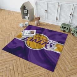 LA Lakers Logo Popular American Basketball Club Logo Rug 1