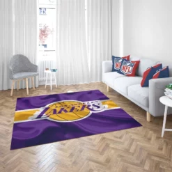 LA Lakers Logo Popular American Basketball Club Logo Rug 2