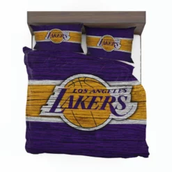 LA Lakers Logo Professional NBA Basketball Team Bedding Set 1