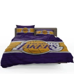 LA Lakers Logo Professional NBA Basketball Team Bedding Set