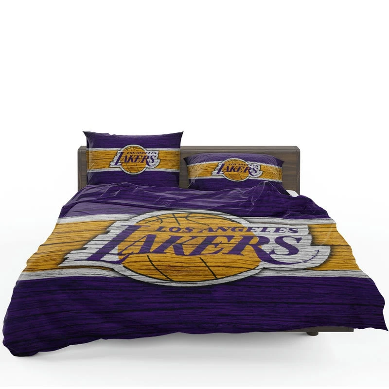 LA Lakers Logo Professional NBA Basketball Team Bedding Set