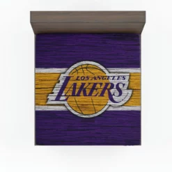 LA Lakers Logo Professional NBA Basketball Team Fitted Sheet