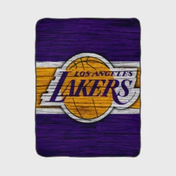 LA Lakers Logo Professional NBA Basketball Team Fleece Blanket 1