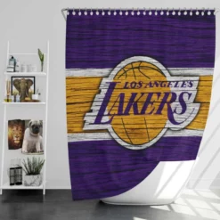 LA Lakers Logo Professional NBA Basketball Team Shower Curtain