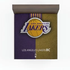 LA Lakers Logo Top Ranked NBA Basketball Team Logo Fitted Sheet