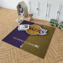 LA Lakers Logo Top Ranked NBA Basketball Team Logo Rug 1