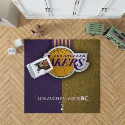 LA Lakers Logo Top Ranked NBA Basketball Team Logo Rug