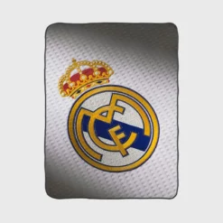 La Liga Club Real Madrid Logo Fleece Blanket 1