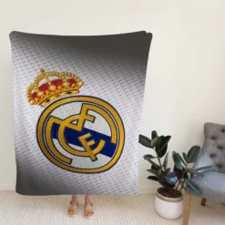 La Liga Club Real Madrid Logo Fleece Blanket