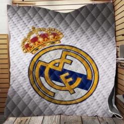 La Liga Club Real Madrid Logo Quilt Blanket