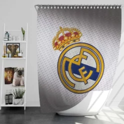 La Liga Club Real Madrid Logo Shower Curtain