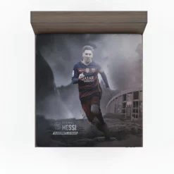 La Liga Football Player Lionel Messi Fitted Sheet
