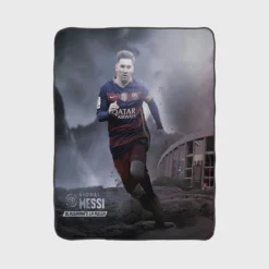 La Liga Football Player Lionel Messi Fleece Blanket 1