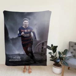 La Liga Football Player Lionel Messi Fleece Blanket