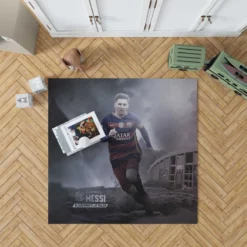 La Liga Football Player Lionel Messi Rug