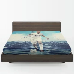 La Liga Football Player Zinedine Zidane Fitted Sheet 1