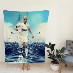 La Liga Football Player Zinedine Zidane Fleece Blanket