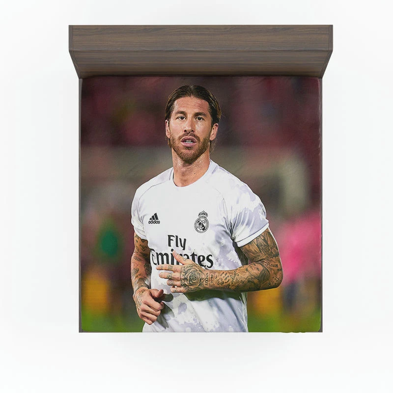 La Liga Footballer Sergio Ramos Fitted Sheet