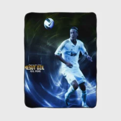 La Liga Soccer Player Mesut Ozil Fleece Blanket 1