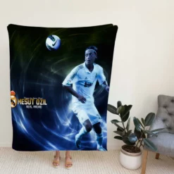 La Liga Soccer Player Mesut Ozil Fleece Blanket