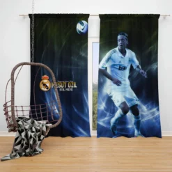 La Liga Soccer Player Mesut Ozil Window Curtain