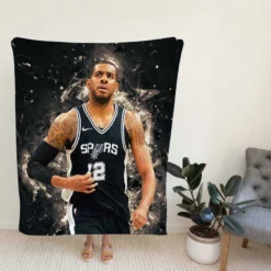 LaMarcus Aldridge Professional NBA Basketball Team Fleece Blanket