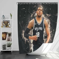 LaMarcus Aldridge Professional NBA Basketball Team Shower Curtain