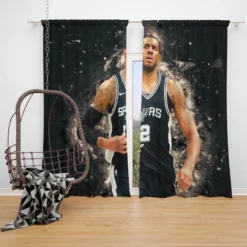 LaMarcus Aldridge Professional NBA Basketball Team Window Curtain