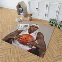 LeBron James Classic NBA Football Player Rug 1