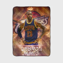 LeBron James Excellent NBA Basketball Player Fleece Blanket 1