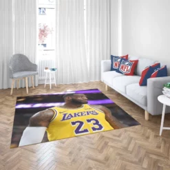 LeBron James  Los Angeles Lakers NBA Player Rug 2