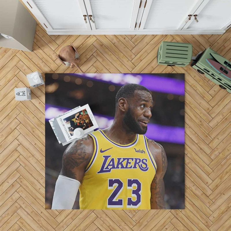 LeBron James  Los Angeles Lakers NBA Player Rug