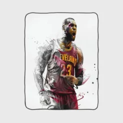 LeBron James NBA Basketball Player Fleece Blanket 1