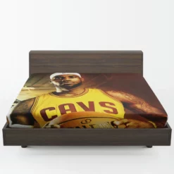 LeBron James Strong NBA Basketball Player Fitted Sheet 1