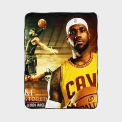 LeBron James Strong NBA Basketball Player Fleece Blanket 1