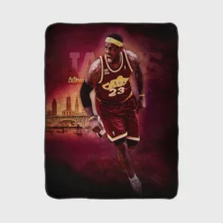 LeBron James Top Ranked NBA Basketball Player Fleece Blanket 1