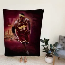 LeBron James Top Ranked NBA Basketball Player Fleece Blanket