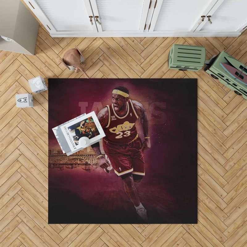 LeBron James Top Ranked NBA Basketball Player Rug