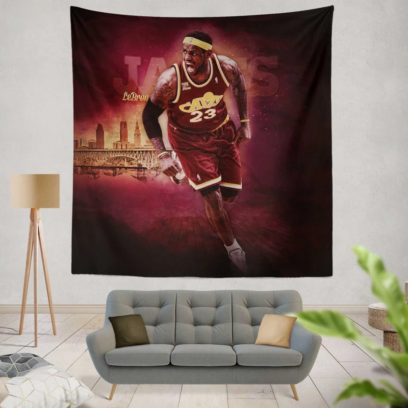 LeBron James Top Ranked NBA Basketball Player Tapestry