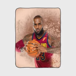 Lebron James Ultimate NBA Basketball Player Fleece Blanket 1