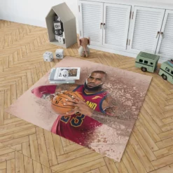 Lebron James Ultimate NBA Basketball Player Rug 1