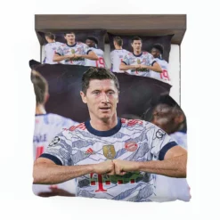 Lewandowski Elite Bundesliga Sports Player Bedding Set 1