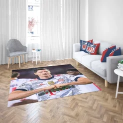 Lewandowski Elite Bundesliga Sports Player Rug 2