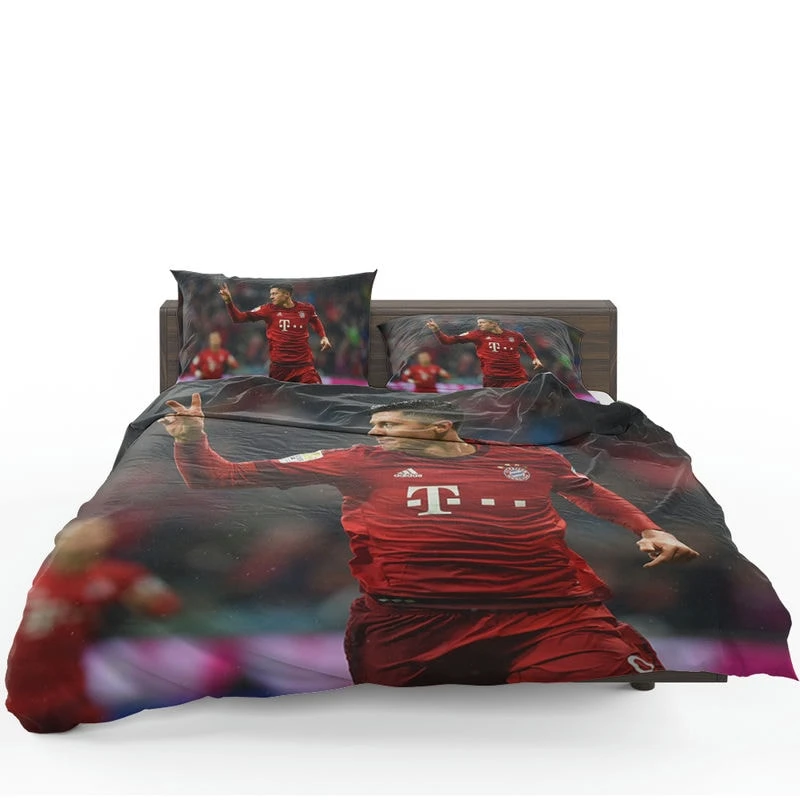 Lewandowski UEFA Champions League Footballer Bedding Set