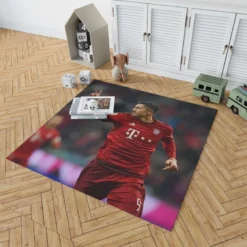 Lewandowski UEFA Champions League Footballer Rug 1