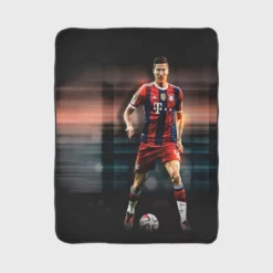 Lewandowski UEFA Club Footballer Fleece Blanket 1