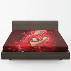 Lewandowski UEFA Super Cups Football Player Fitted Sheet 1